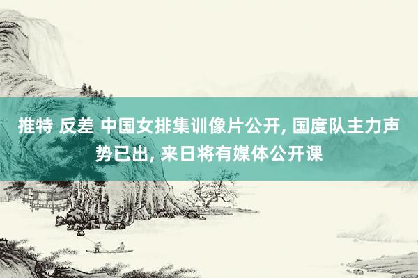 推特 反差 中国女排集训像片公开, 国度队主力声势已出, 来日将有媒体公开课